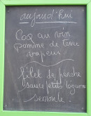 Menu Le Bis'tro - Un exemple de menu du jour