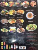 Menu Bodrum - Salades, kebab, boissons,....