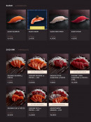 Menu Côté Sushi - Les sushis et sashimis