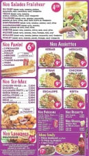 Menu Kouk's - Les salades, paninis, tex mex,...