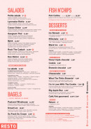 Menu Ninkasi - Les salades, bagels, ...