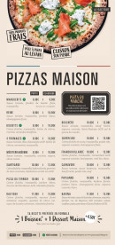 Menu Pizza Cosy saint etienne sud - Pizzas maison