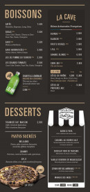 Menu Pizza Cosy saint etienne sud - Boissons et desserts