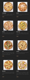 Menu Pizza Cosy - Les pizzas suite