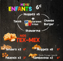 Menu ShawarmaX - Le menu enfant et tex mex