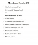 Menu Azormix un max de snacking - menu double chazelles 13€