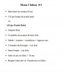 Menu Azormix un max de snacking - menu chiken 8€