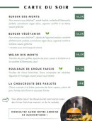 Carte et menu de La Farlodoise à Chazelles sur Lyon — Les burgers