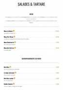 Menu Brut Butcher - Les salades et startersLes salades et starters page 2
