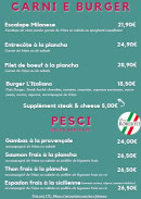 Carte et menu de Siii Gelato à Andrezieux Boutheon — Carni, burgers et pesci