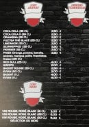 Menu Time break - Softs, bières, vins