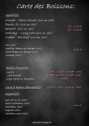 Menu Le Convive - Boissons