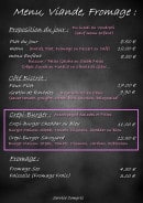 Menu Le Convive - Menus, viandes et fromages 