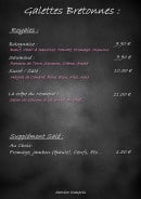 Menu Le Convive - Galettes bretonne suite