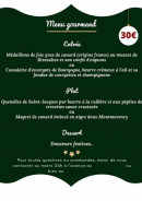 Menu Bistrot 5 Crocs - Les entrées, plats et desserts