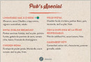 Menu Au Bureau - Le pub&#039;s spécial