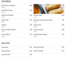 Menu Bubble Oishii - Les entrées et sauces