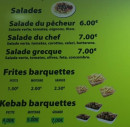 Menu Le Petit Istanbul - Les salades, frites, ...