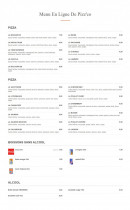 Menu pizz'co - La carte