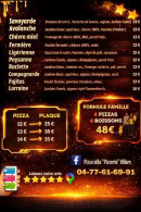 Carte et menu de Pizzaiella à Villars — Carte 2
