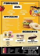 Menu Naan&Foodies Tandoori - Les formules kids, desserts et boissons,...