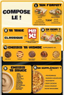 Menu Naan&Foodies Tandoori - Les sauces, suppléments et viandes,...