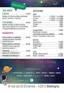 Menu Galactique pizza - Les desserts, boissons, ...