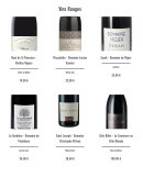 Carte et menu de Brasserie le QG à Savigneux — Les vins rouges