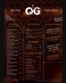 Carte et menu de Brasserie le QG à Savigneux — Les menus