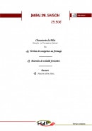 Menu Hôtel de france - Le menu de saison