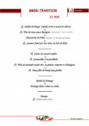 Menu Hôtel de france - Le menu tradition