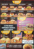 Menu Le miam's - Les burgers