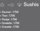 Carte et menu de Le Coin Sushi à Le Puy en Velay — Sushis