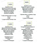 Carte et menu de Auberge de la Sapinière à Saint Victor Malescours — Les formules suite
