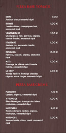 Menu Doom's Pizza - Les pizzas