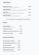 Menu La Petite Auberge - Les plats
