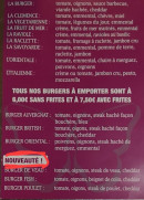 Menu L'éphémère - Les menus