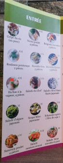 Carte et menu de Viet Food à Sainte Florine — Les entrées