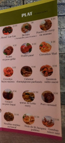 Carte et menu de Viet Food à Sainte Florine — Les plats