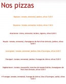 Carte et menu de Pizzeria carletto à Saint Julien Chapteuil — Les pizzas