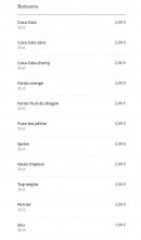 Carte et menu de Asian Street Food à Nantes — Boissons