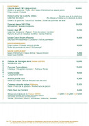 Menu Canopée - Les plats et desserts