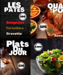 Menu La grillade nantaise - Les pâtes et plat du jour