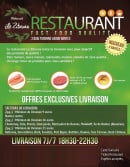 Menu Le Zitouna - Informations sur la livraison