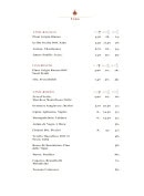 Menu Lucciola - Les vins