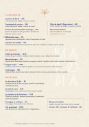 Menu Macoha - Les classiques, burgers et desserts