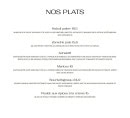 Menu Molana - Les plats