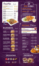 Menu Naan Délice - Les assiettes, burgers et extras,...