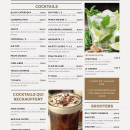 Menu O'Bock - Les cocktails