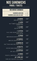 Menu Prim - Les sandwichs